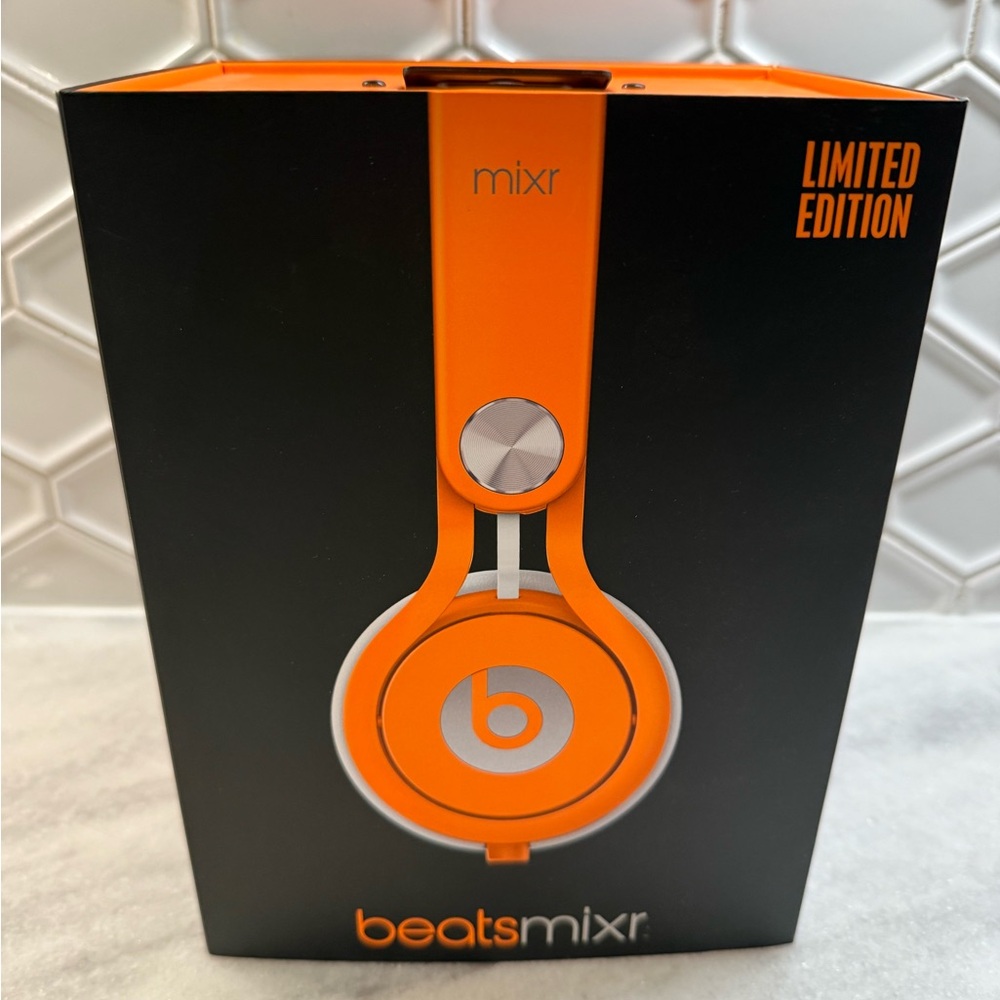 Beats by Dre Mixr Limited Edition Orange Over-Ear Headphones